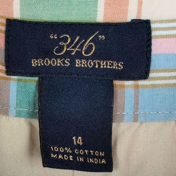 Brooks Brothers Classic Plaid Women's Cotton Skirt Size 14 Preppy - Picture 2 of 11